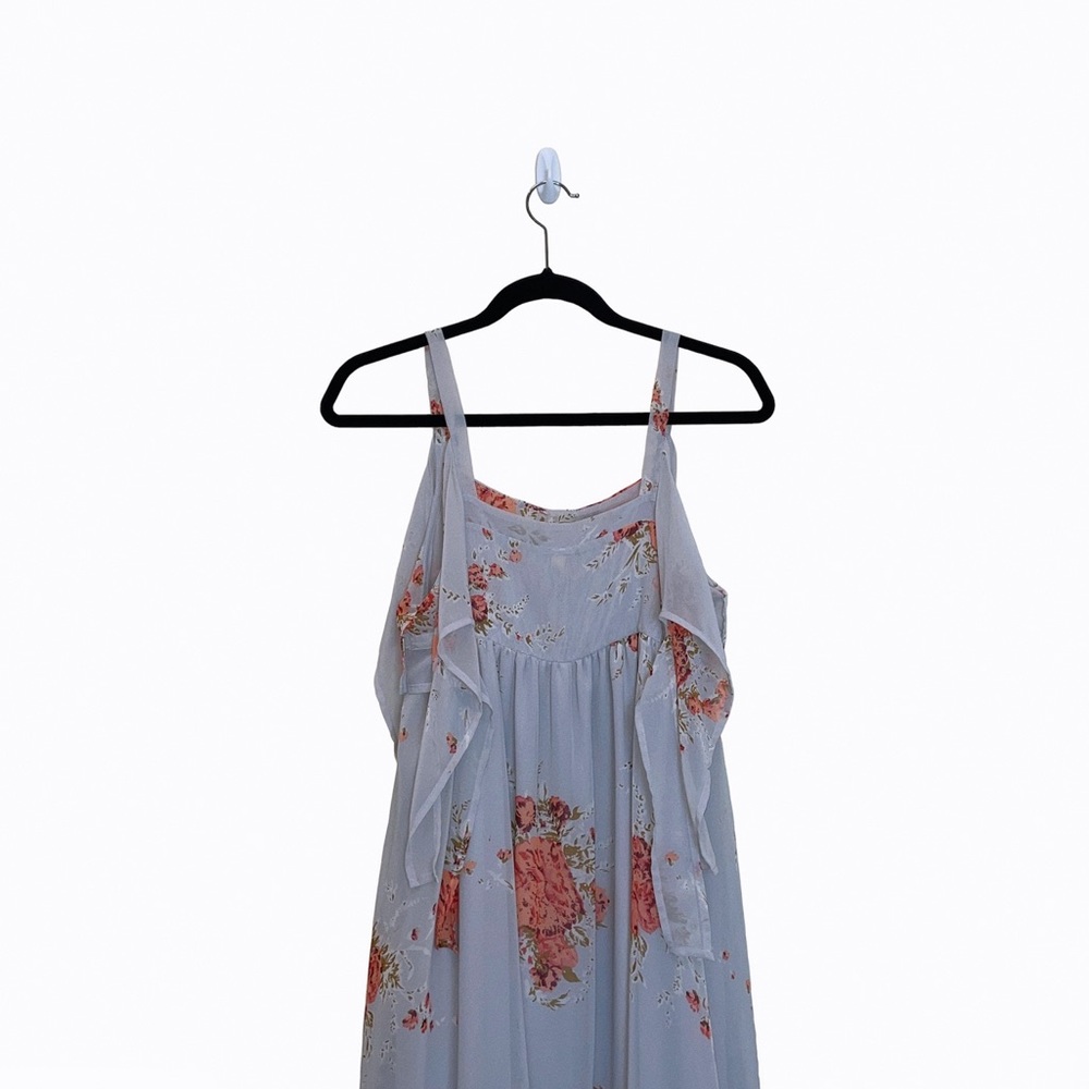 Free People Floral-Print Chiffon Midi Dress - Picture 9 of 10